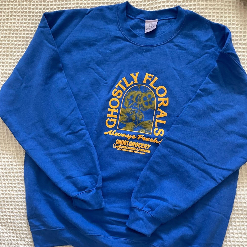 Lonely Ghost, Blue, Crewneck. Brand new